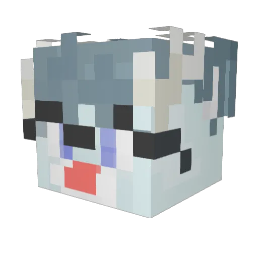 spookyhoofs Minecraft avatar head, 3D render