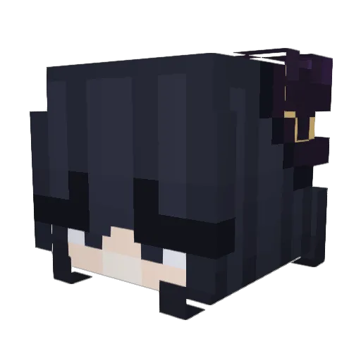 spookyice Minecraft avatar head, 3D render