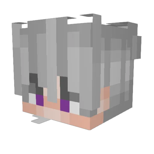 spookyladetaille Minecraft avatar head, 3D render