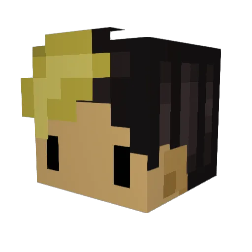 spookylilsheet Minecraft avatar head, 3D render