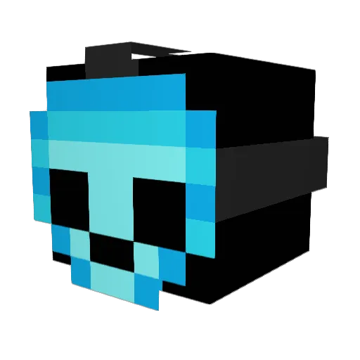 spookymilkers Minecraft avatar head, 3D render