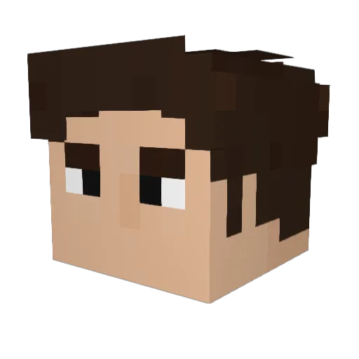 spookymunki Minecraft avatar head, 3D render