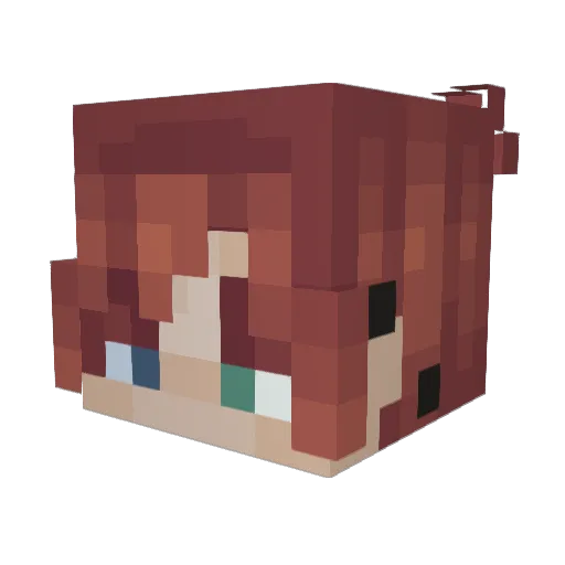 spookyrowan Minecraft avatar head, 3D render
