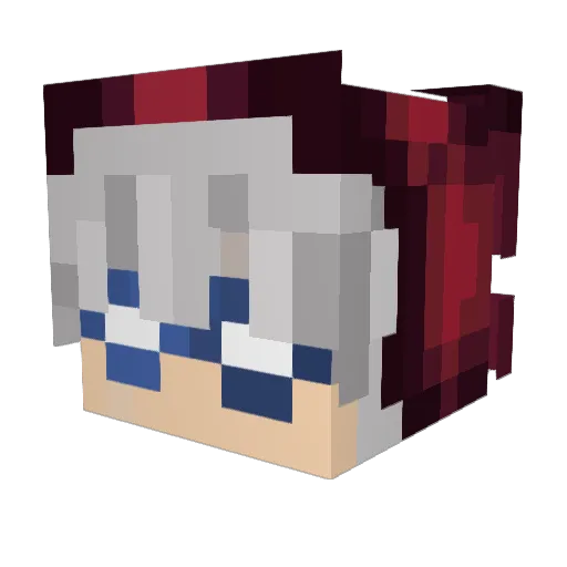 spookysk1l5 Minecraft avatar head, 3D render