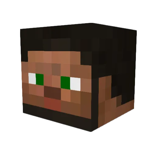 spookyspookster Minecraft avatar head, 3D render