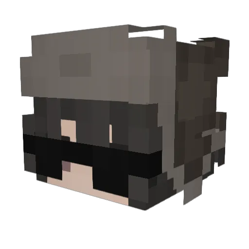 spookystasyaa Minecraft avatar head, 3D render