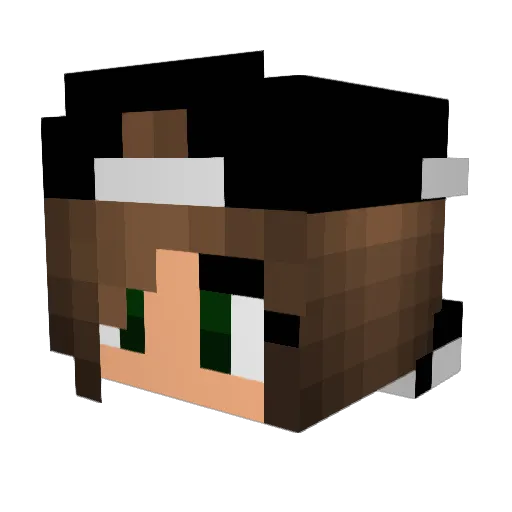 spookytoni Minecraft avatar head, 3D render