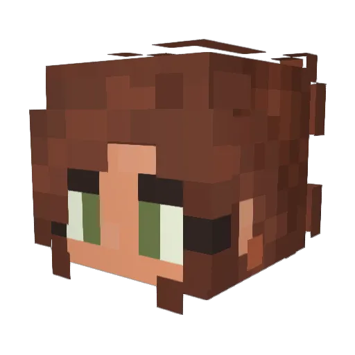 spookzzzz Minecraft avatar head, 3D render