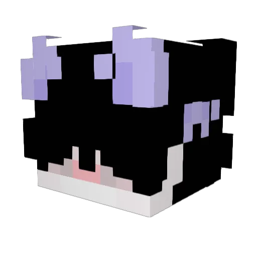 spoolg Minecraft avatar head, 3D render