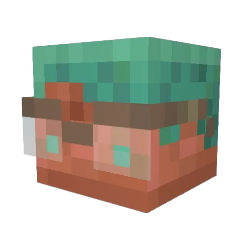 spoon28 Minecraft avatar head, 3D render