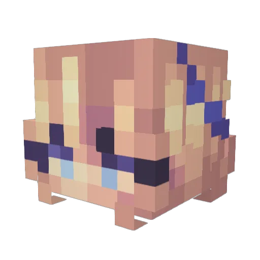 spoon_uwu Minecraft avatar head, 3D render