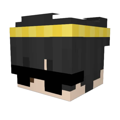 spoonybard_ Minecraft avatar head, 3D render