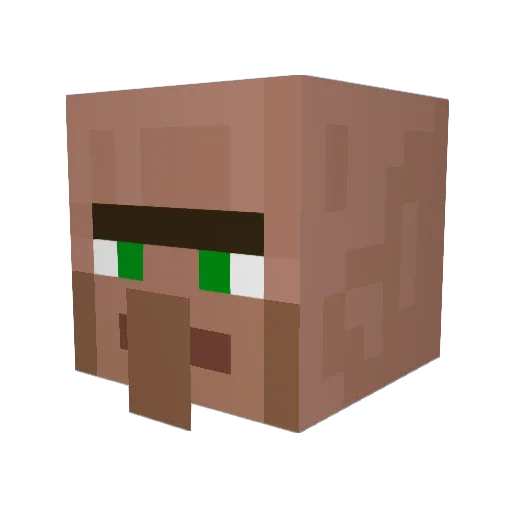 spooomples Minecraft avatar head, 3D render