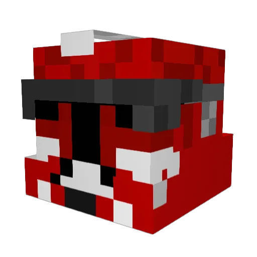 spot090 Minecraft avatar head, 3D render