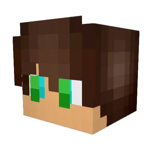 spot3313 Minecraft avatar head, 3D render