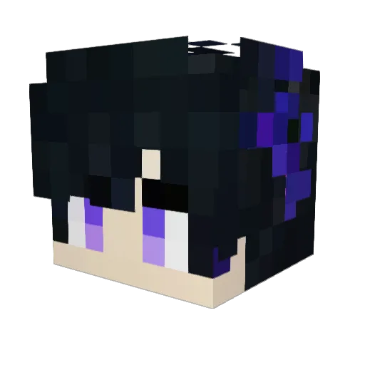 spotchan Minecraft avatar head, 3D render