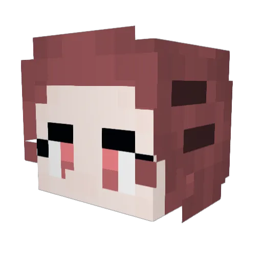 spotddog Minecraft avatar head, 3D render