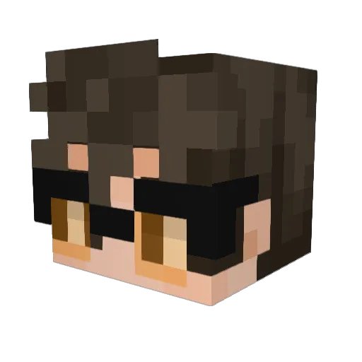 spotdodgeshine Minecraft avatar head, 3D render