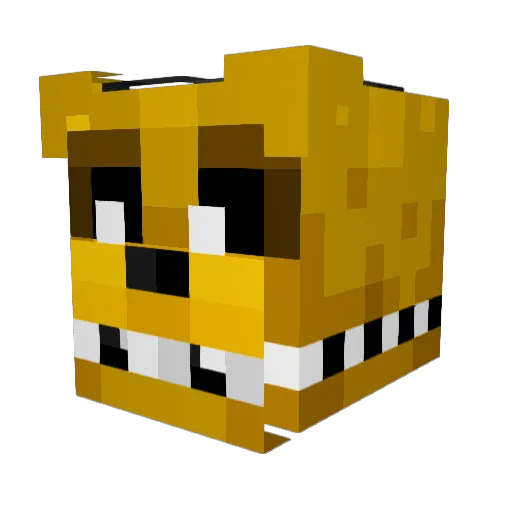 spotlechat Minecraft avatar head, 3D render
