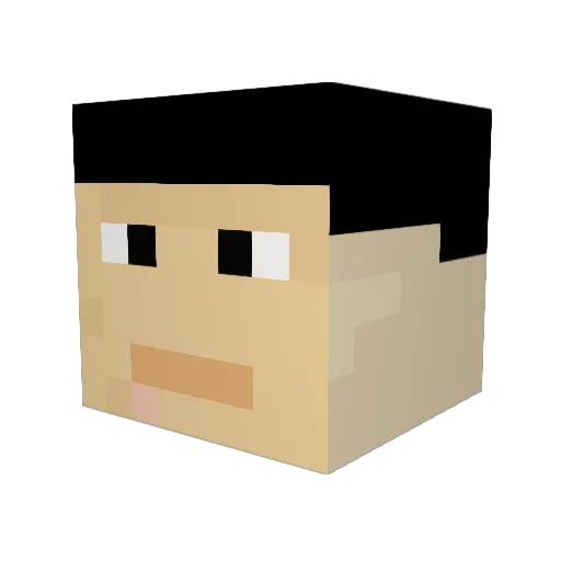 spottedbreath1 Minecraft avatar head, 3D render