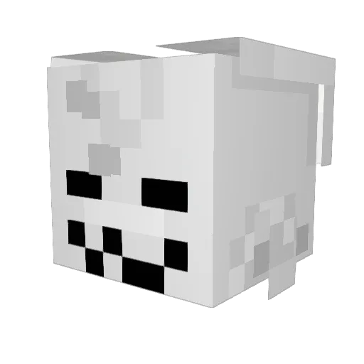 spoun Minecraft avatar head, 3D render