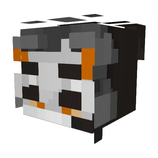 spoxs Minecraft avatar head, 3D render