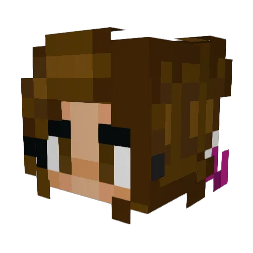 spphcsphra Minecraft avatar head, 3D render