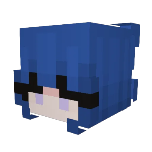 spphr Minecraft avatar head, 3D render