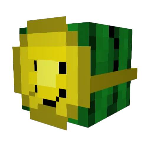 sppidiansiu Minecraft avatar head, 3D render