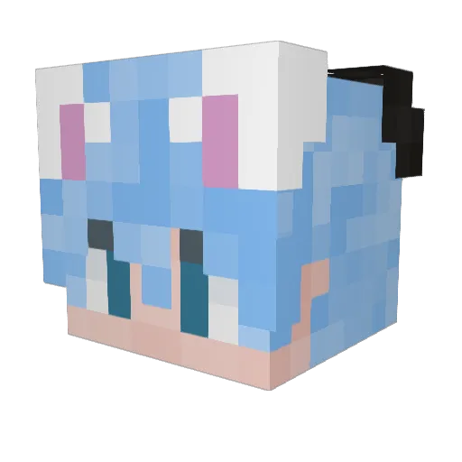spr0nks Minecraft avatar head, 3D render