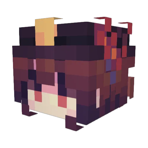 sprdd Minecraft avatar head, 3D render