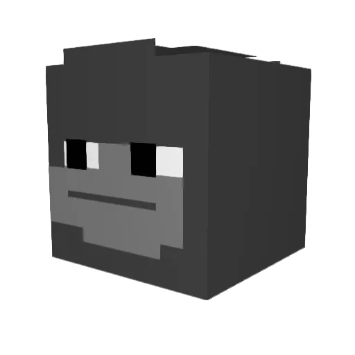 sprekidreki Minecraft avatar head, 3D render