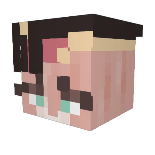 spreqsy Minecraft avatar head, 3D render