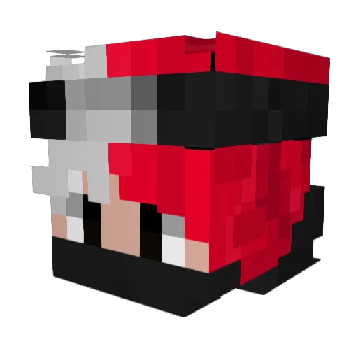 spriinter Minecraft avatar head, 3D render