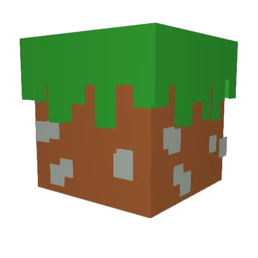 spring1_1 Minecraft avatar head, 3D render