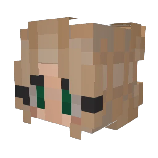 spring_day78 Minecraft avatar head, 3D render