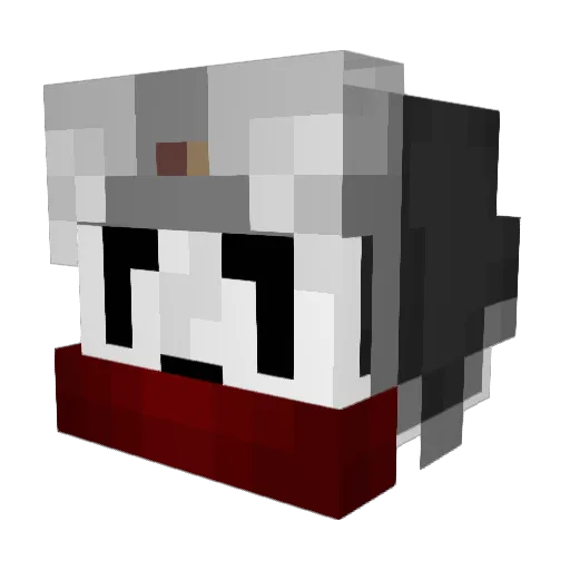 spring_doll Minecraft avatar head, 3D render
