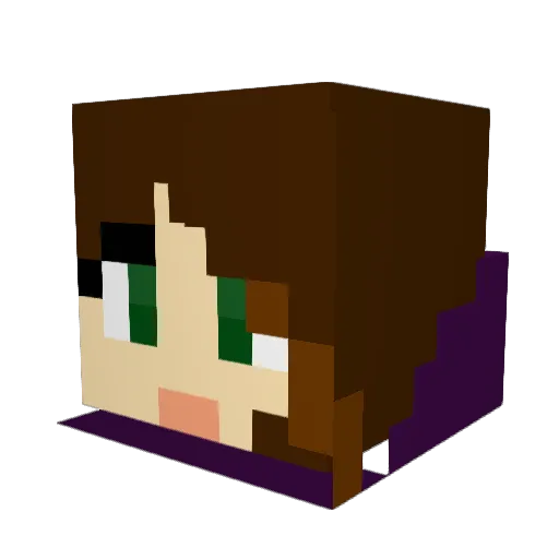 springlamb Minecraft avatar head, 3D render