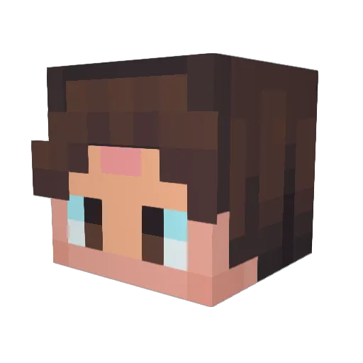 springonee Minecraft avatar head, 3D render
