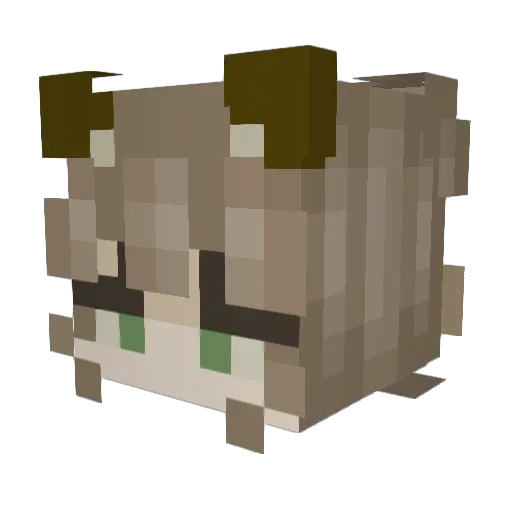 springpeeper86 Minecraft avatar head, 3D render