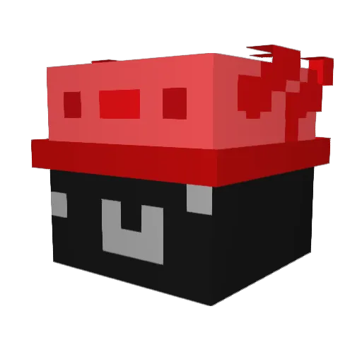 springtone Minecraft avatar head, 3D render