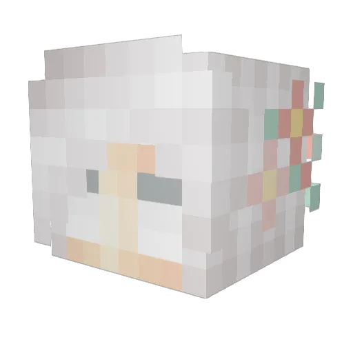 sprinkles9001 Minecraft avatar head, 3D render