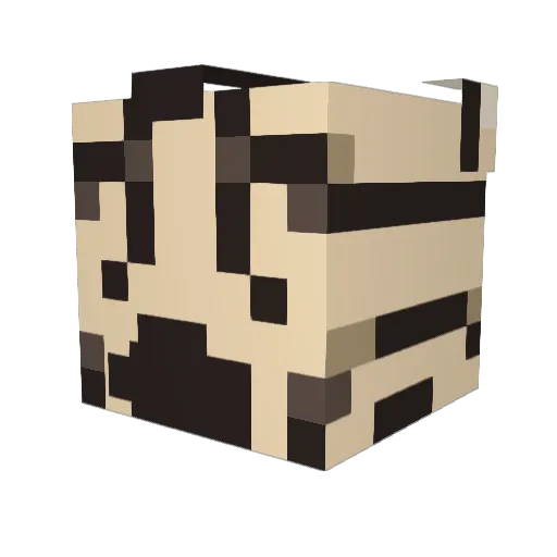 sprinklesman Minecraft avatar head, 3D render