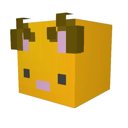 sprint17 Minecraft avatar head, 3D render