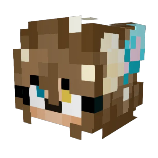 sprintmobile Minecraft avatar head, 3D render