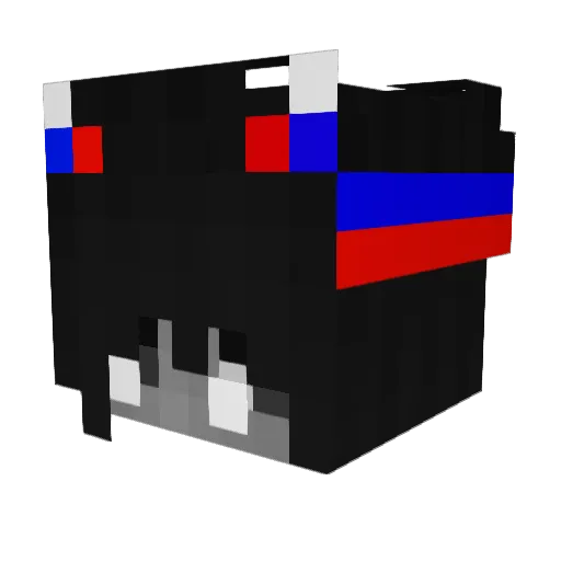 sprinttap Minecraft avatar head, 3D render