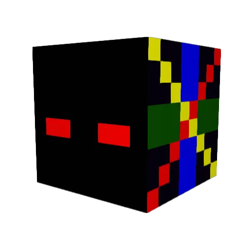 sprite0 Minecraft avatar head, 3D render