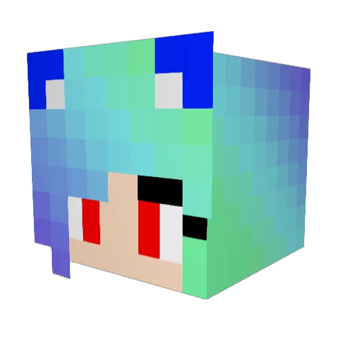 sprite890 Minecraft avatar head, 3D render