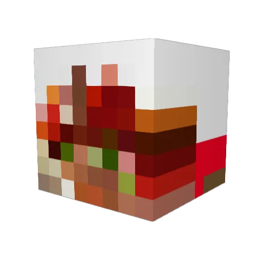 spriteandmonster Minecraft avatar head, 3D render