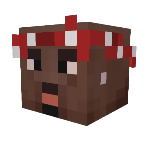 spritsfps Minecraft avatar head, 3D render